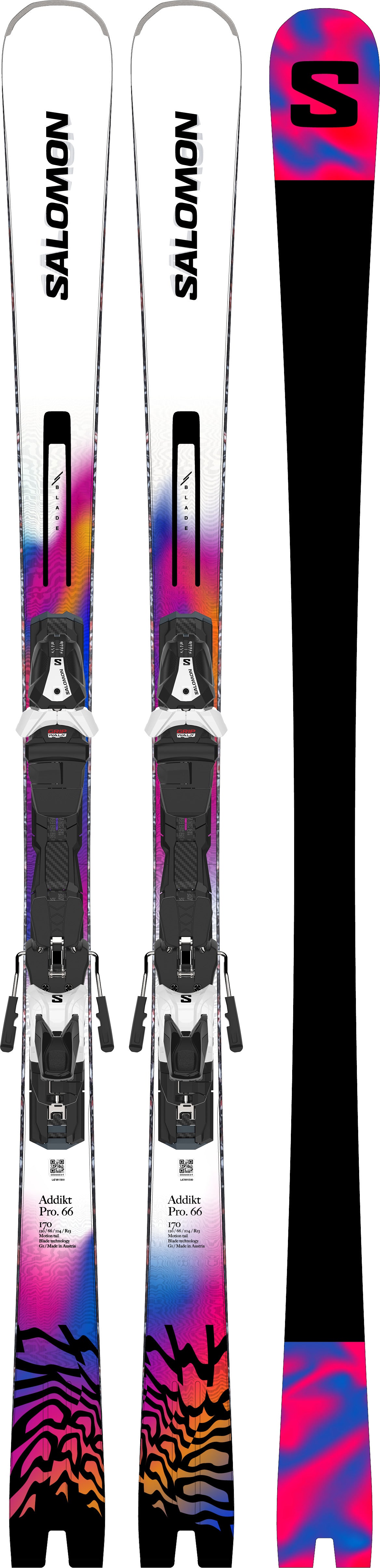salomon addikt pro skis Salomon Addikt Pro 66 + Mi12 Ski/Binding Package – Racers Edge NZ