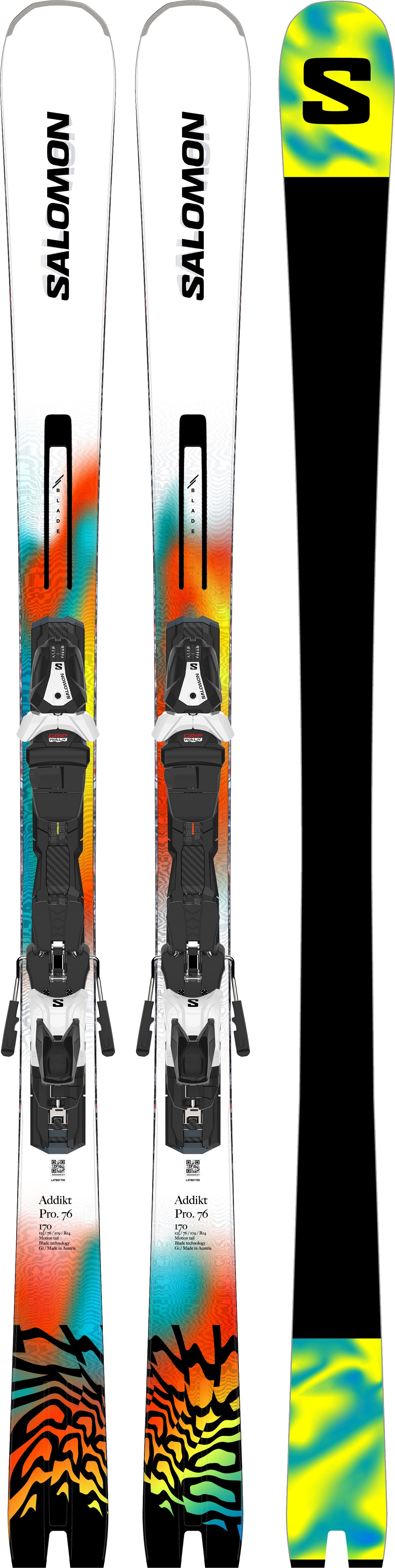 salomon carving ski Salomon E Addikt Pro 76 and Mi12 Gw Ski Package – Racers Edge NZ