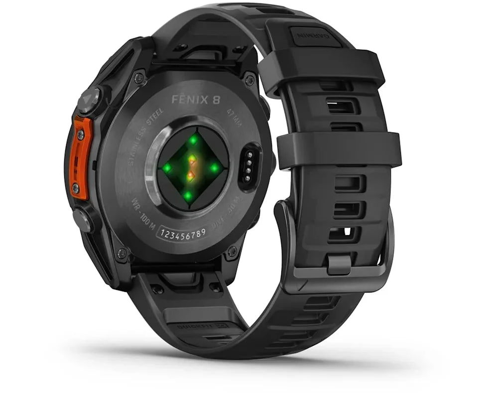 Garmin fenix 8 GPS Watch AMOLED, Glass/SS Screen, Slate Gray Bezel