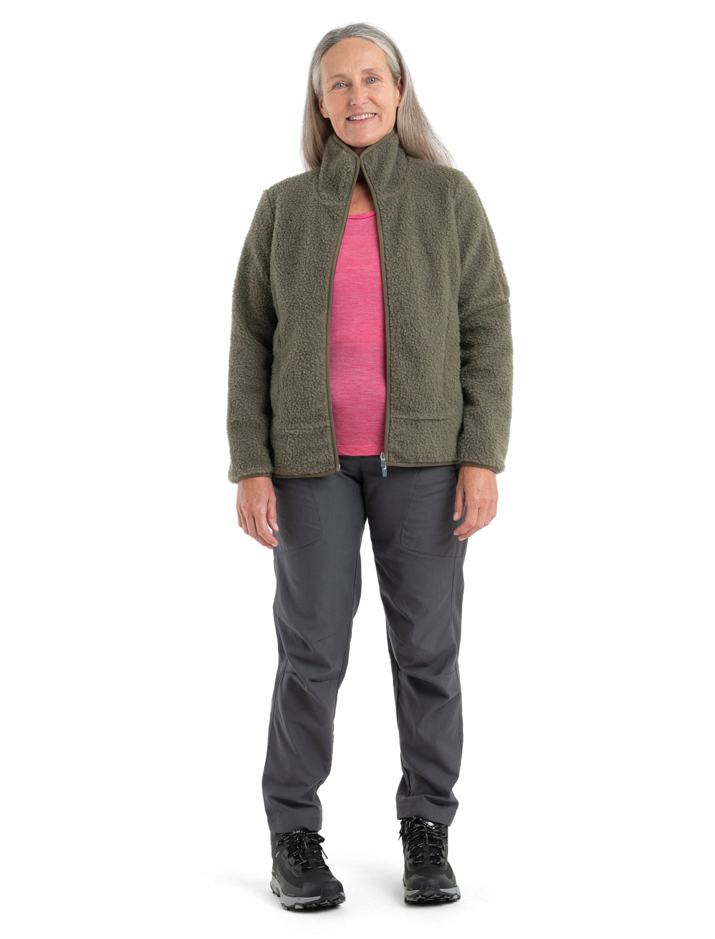 Icebreaker Womens RealFleece High Pile LS Zip