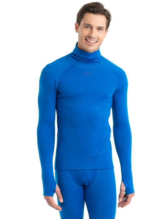 Icebreaker Mens MerinoFine LS Roll Neck