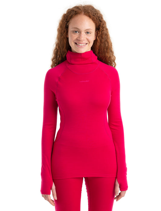 Icebreaker Womens MerinoFine LS Roll Neck