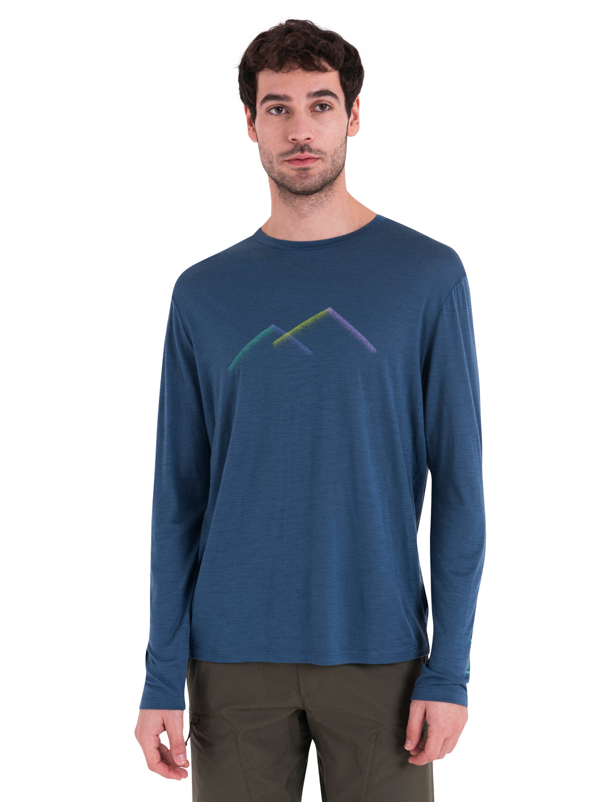 Icebreaker Mens 150 Tech Lite III Long Sleeve Tee Peak Glow