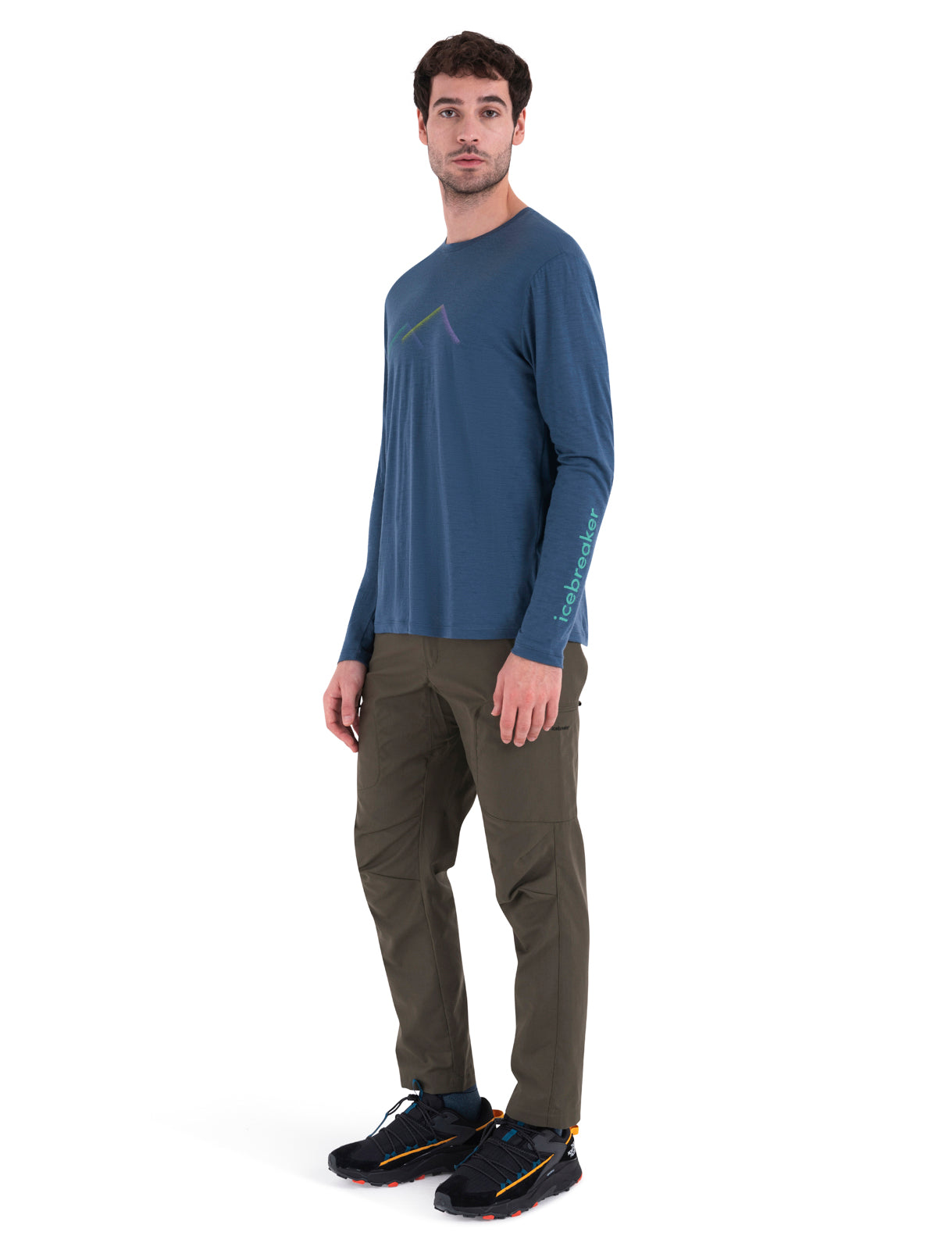 Icebreaker Mens 150 Tech Lite III Long Sleeve Tee Peak Glow