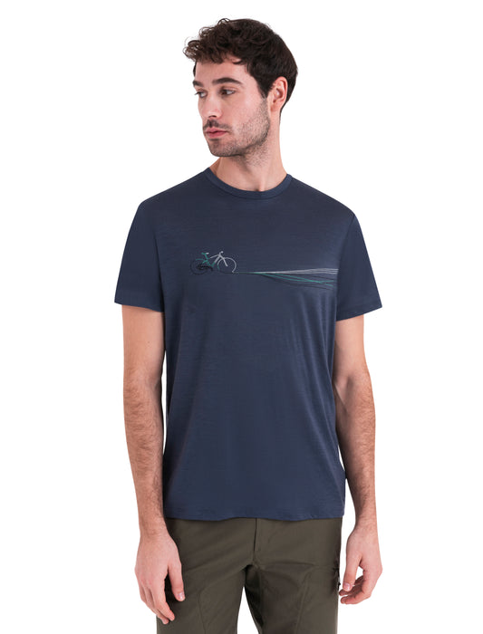 Icebreaker Mens 150 Tech Lite III SS Tee Cadence Paths