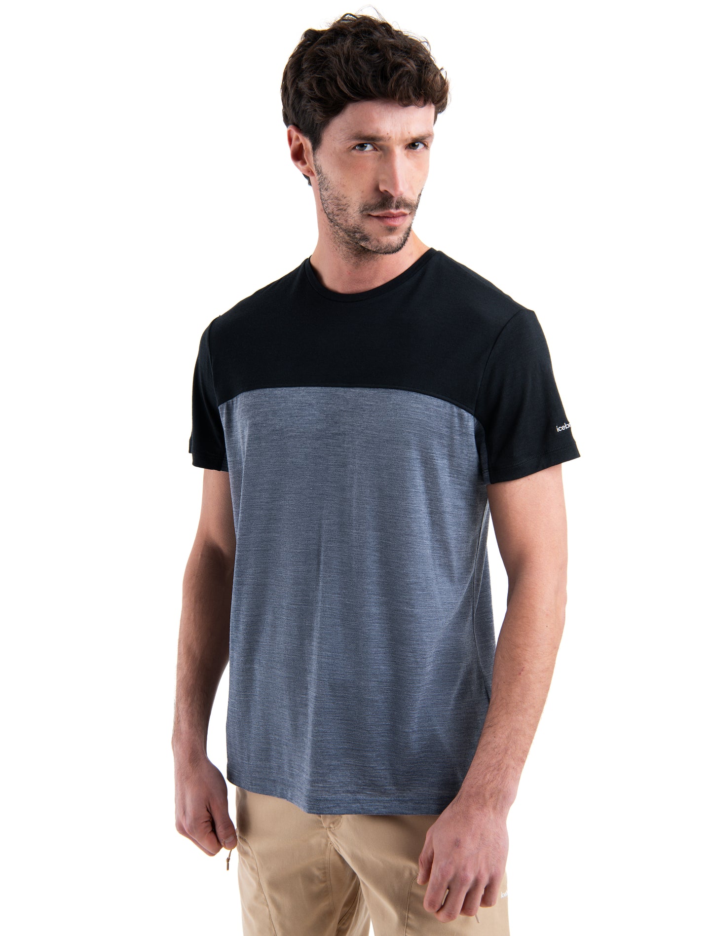 Icebreaker Mens 125 Cool-Lite Sphere III Short Sleeve Tee Colour Block