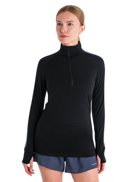 Icebreaker Womens 125 ZoneKnit LS Half Zip