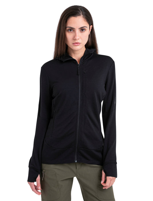 Icebreaker Womens 260 Quantum IV LS Zip Hoodie