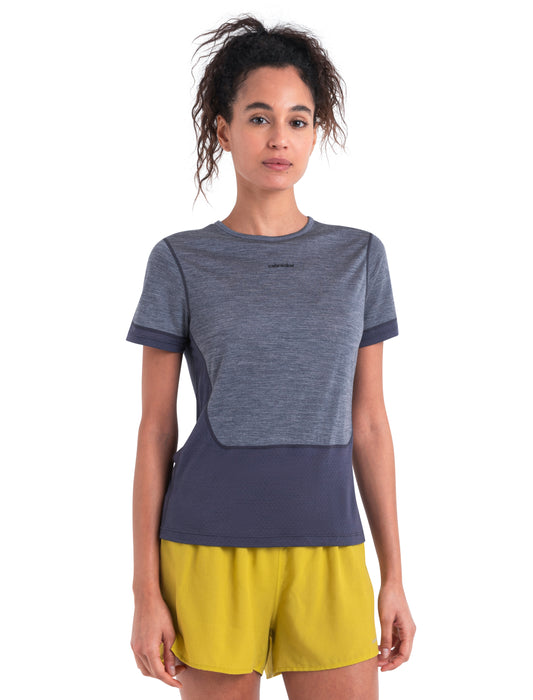 Icebreaker Womens 125 ZoneKnit Energy Wind SS Tee