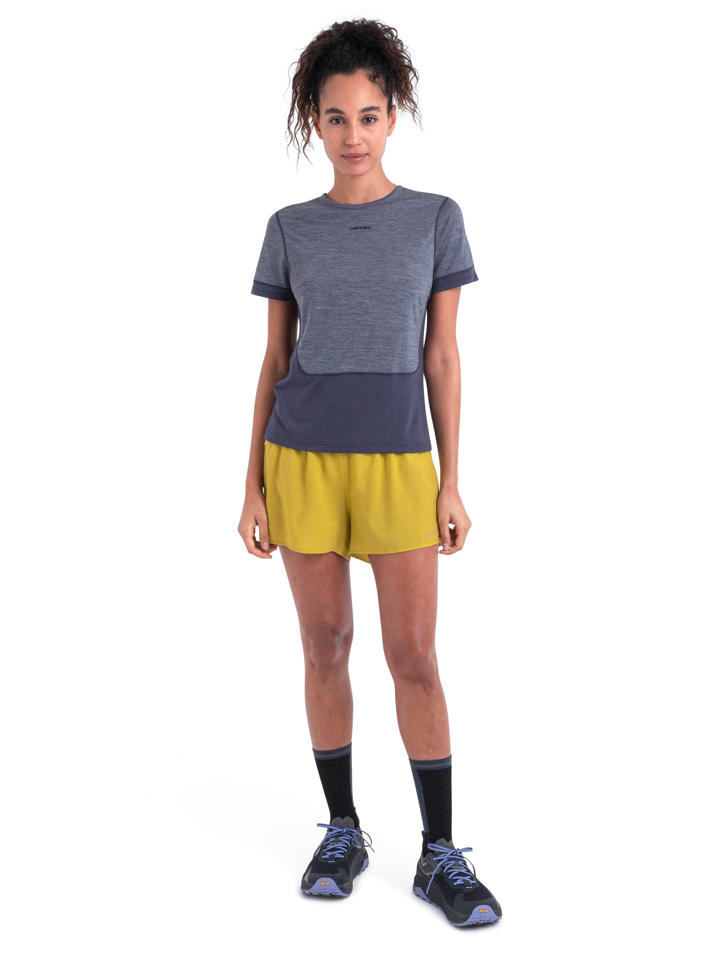 Icebreaker Womens 125 ZoneKnit Energy Wind Short Sleeve Tee