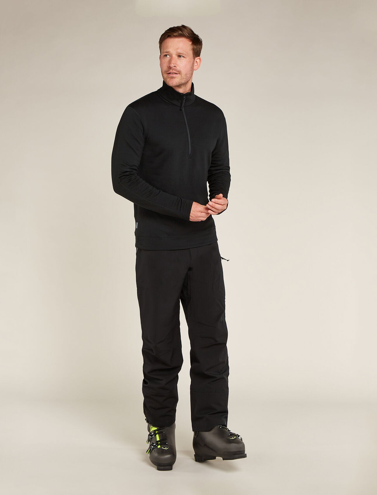 Icebreaker Mens 360 RealFleece Elemental Long Sleeve Half Zip