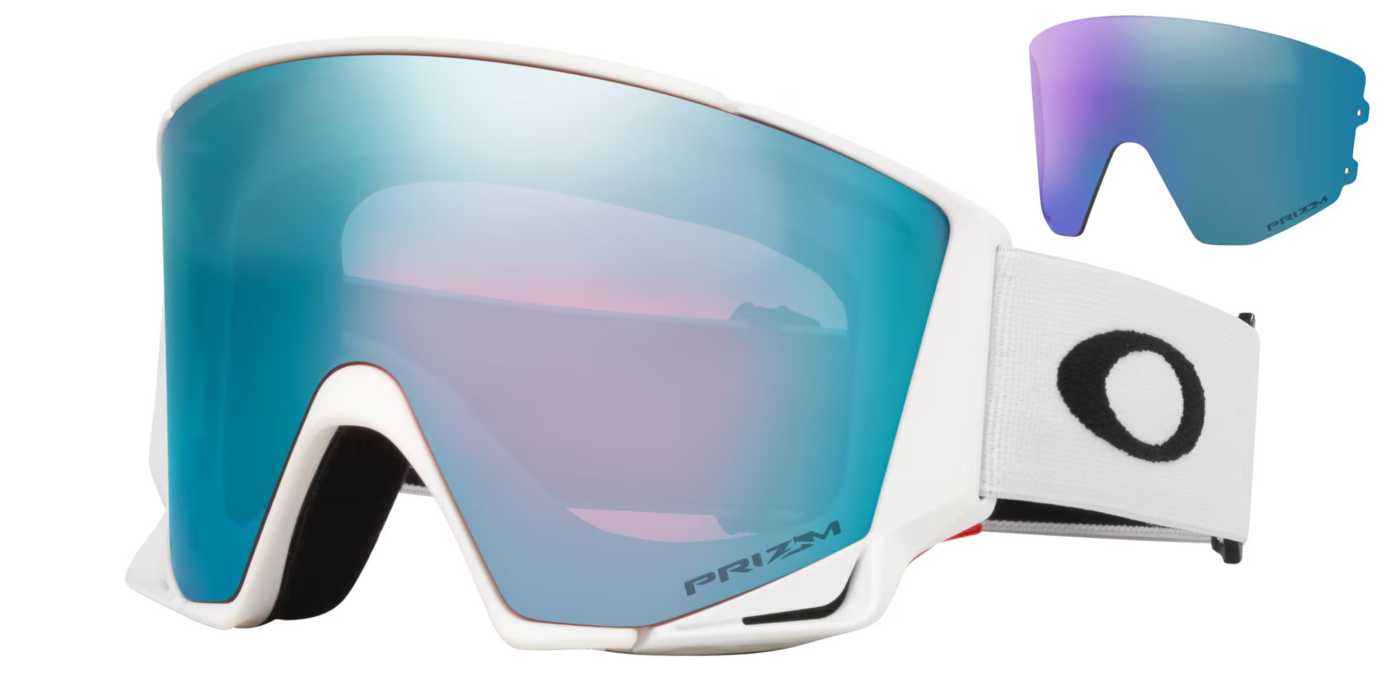 Oakley Flow Scape L Goggles Prizm Sapphire Prizm Iced Matte White