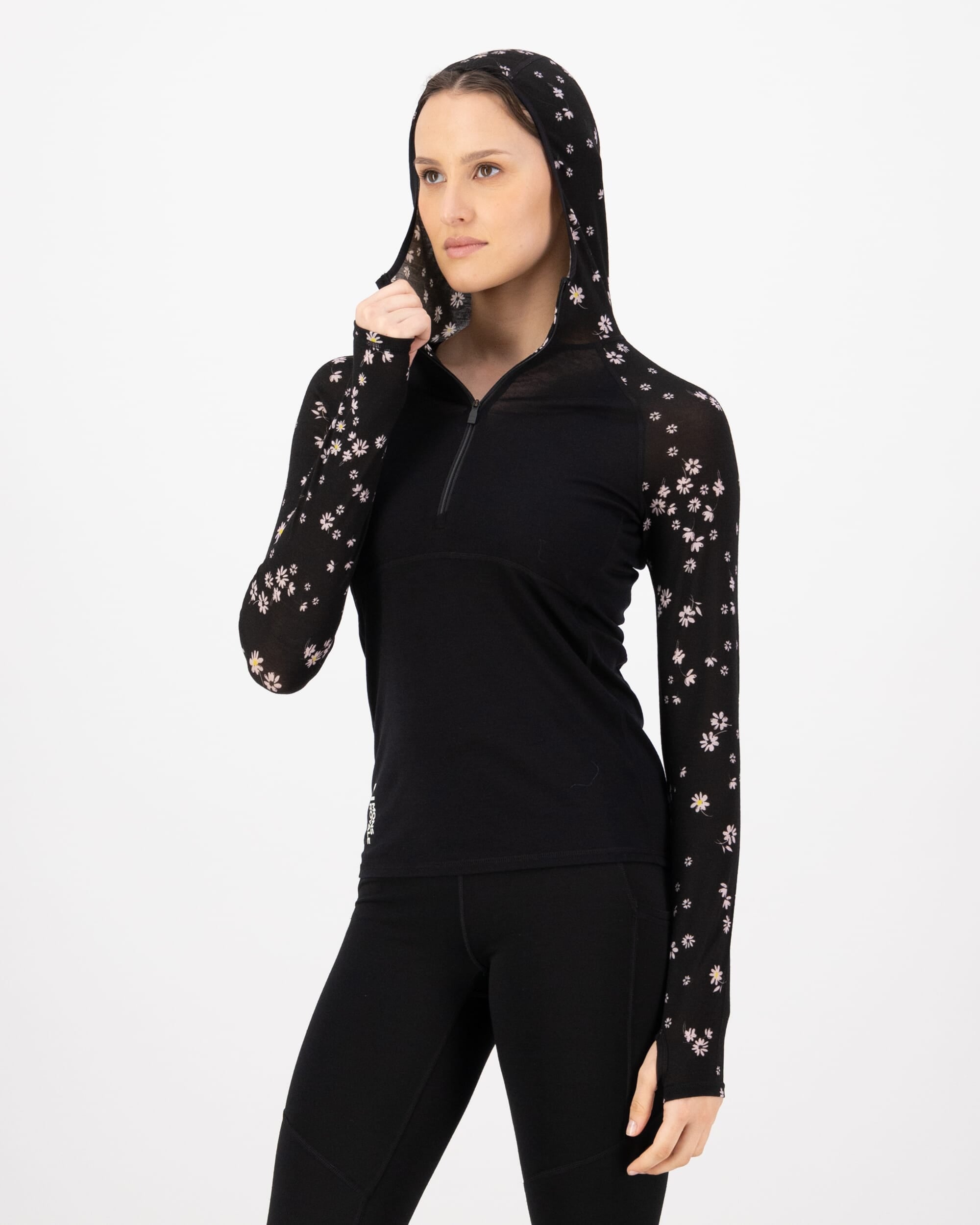Mons Royale Womens Bella Merino Long Sleeve Hood