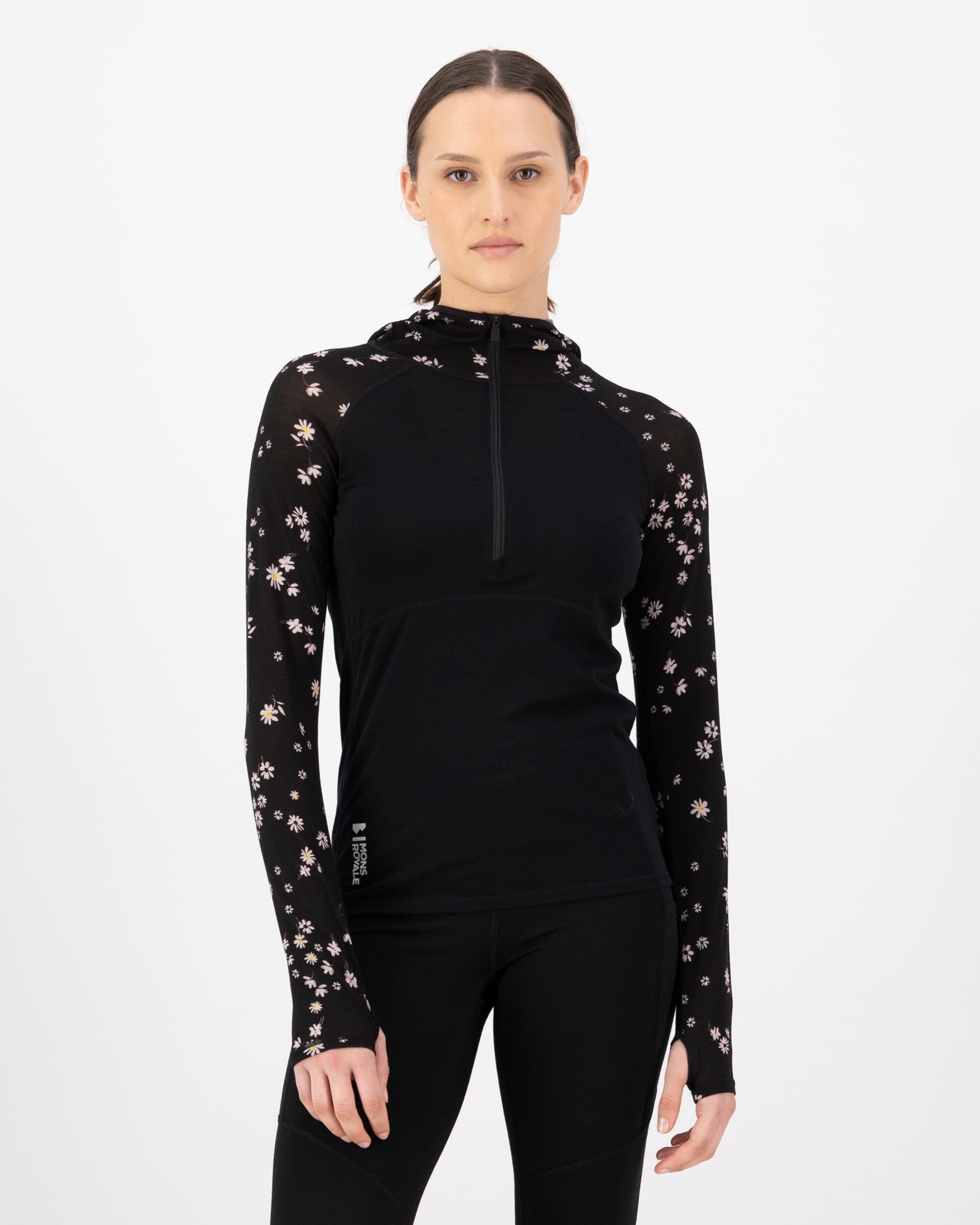 Mons Royale Womens Bella Merino Long Sleeve Hood