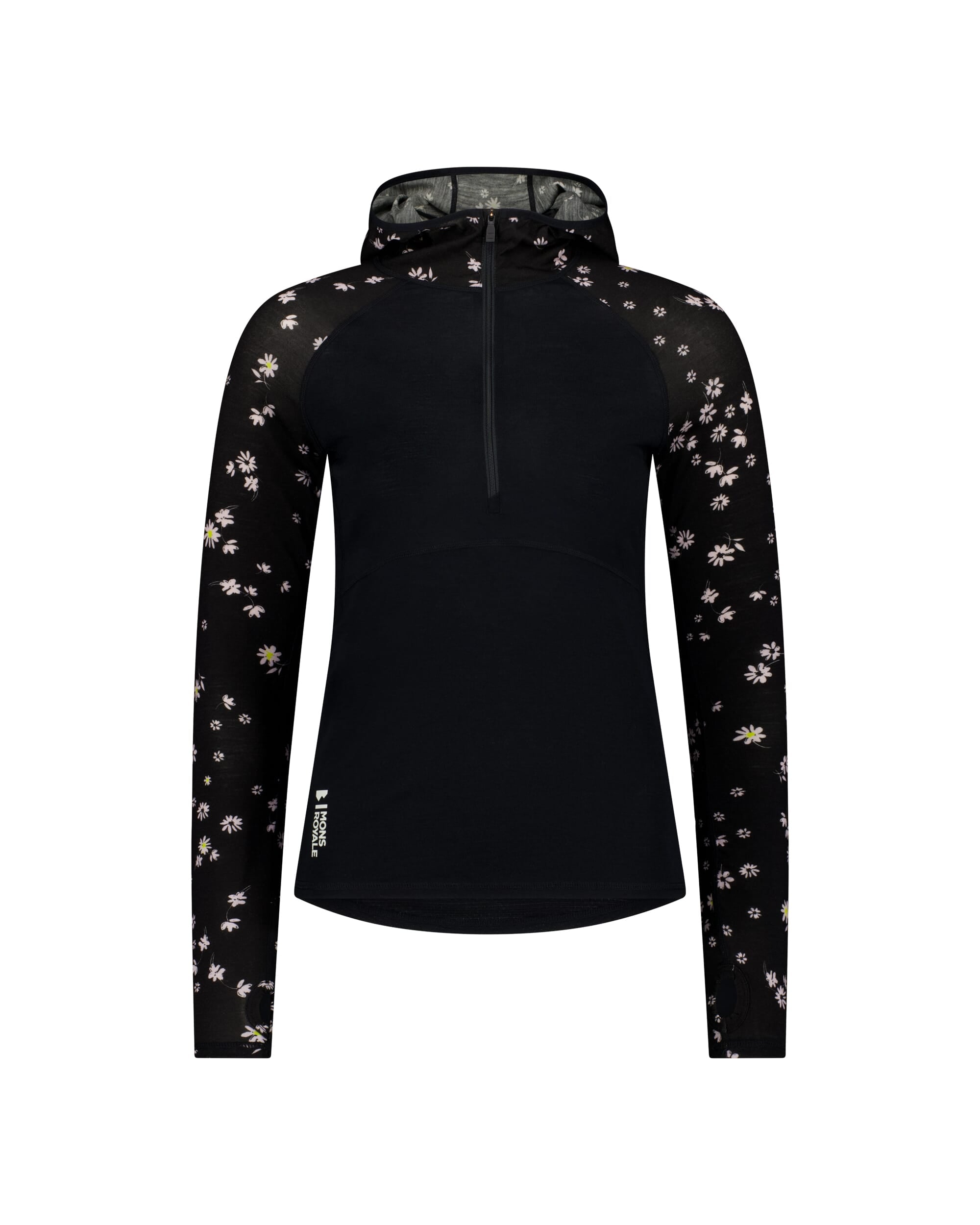 Mons Royale Womens Bella Merino Long Sleeve Hood