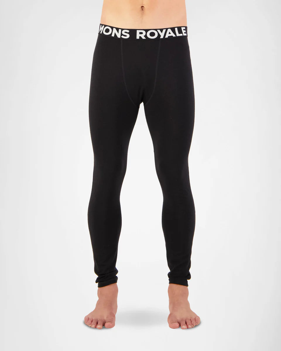 Mons Royale Mens Olympus Merino Base Layer Legging Black 9 Iron