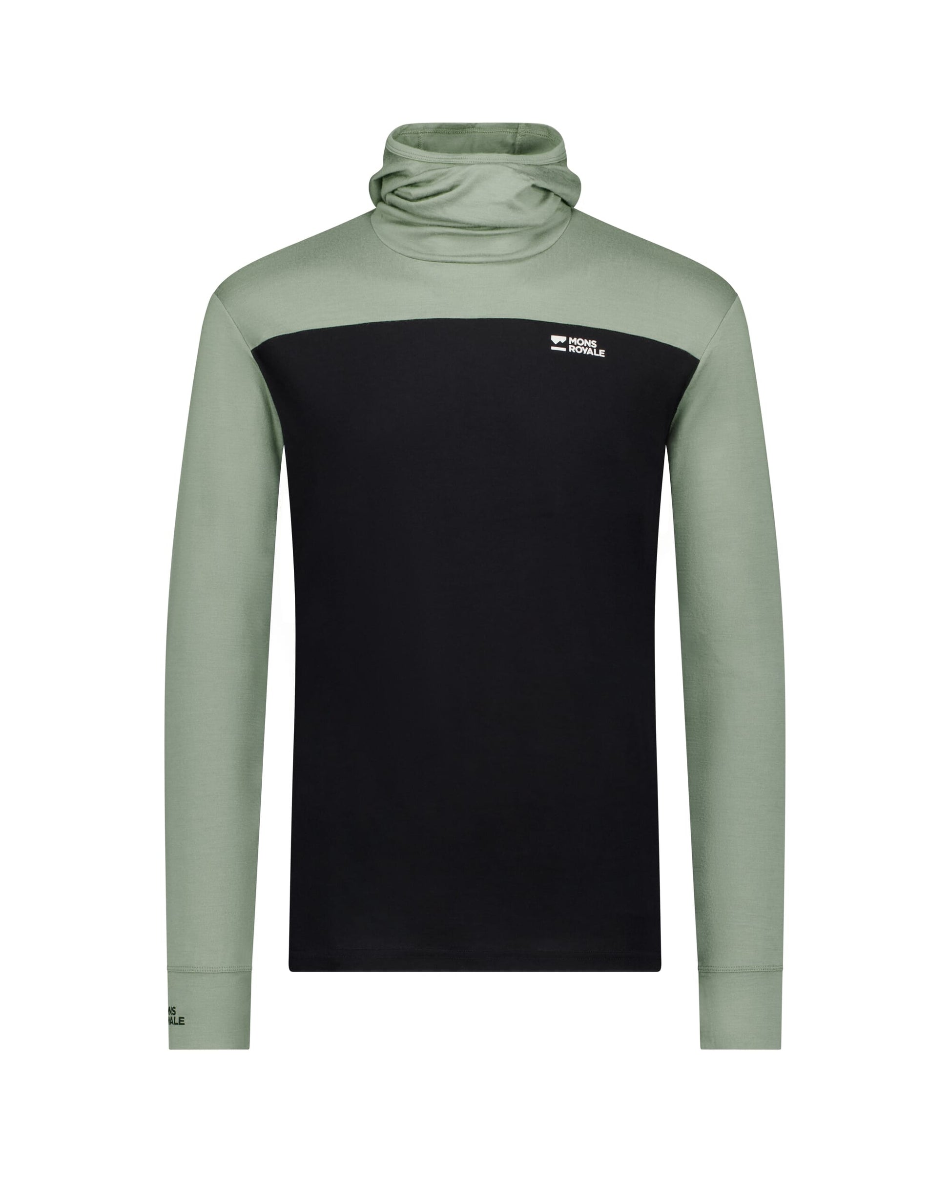 Mons Royale Mens Yotei Merino Powder Hood Long Sleeve