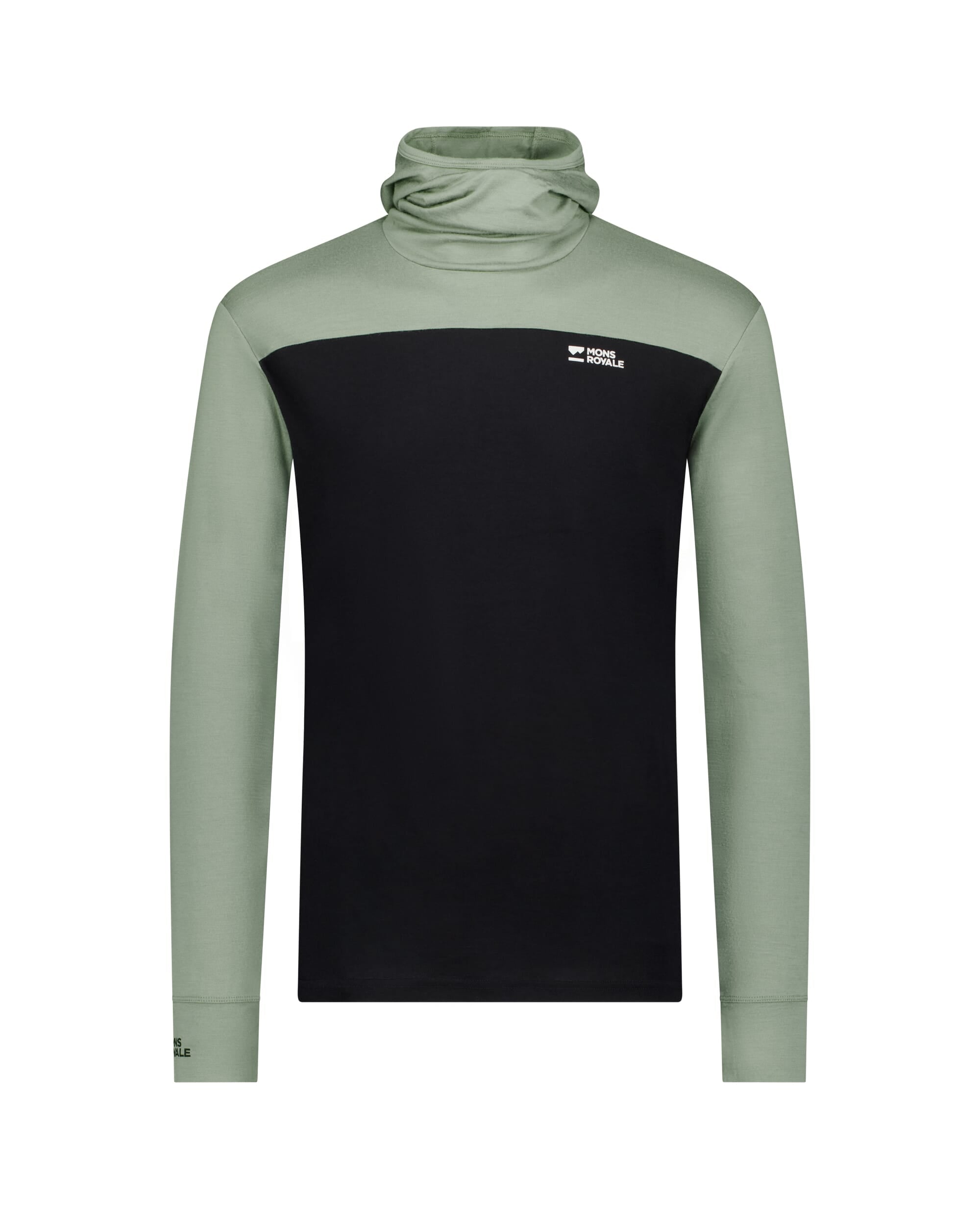 Mons Royale Mens Yotei Merino Powder Hood Long Sleeve