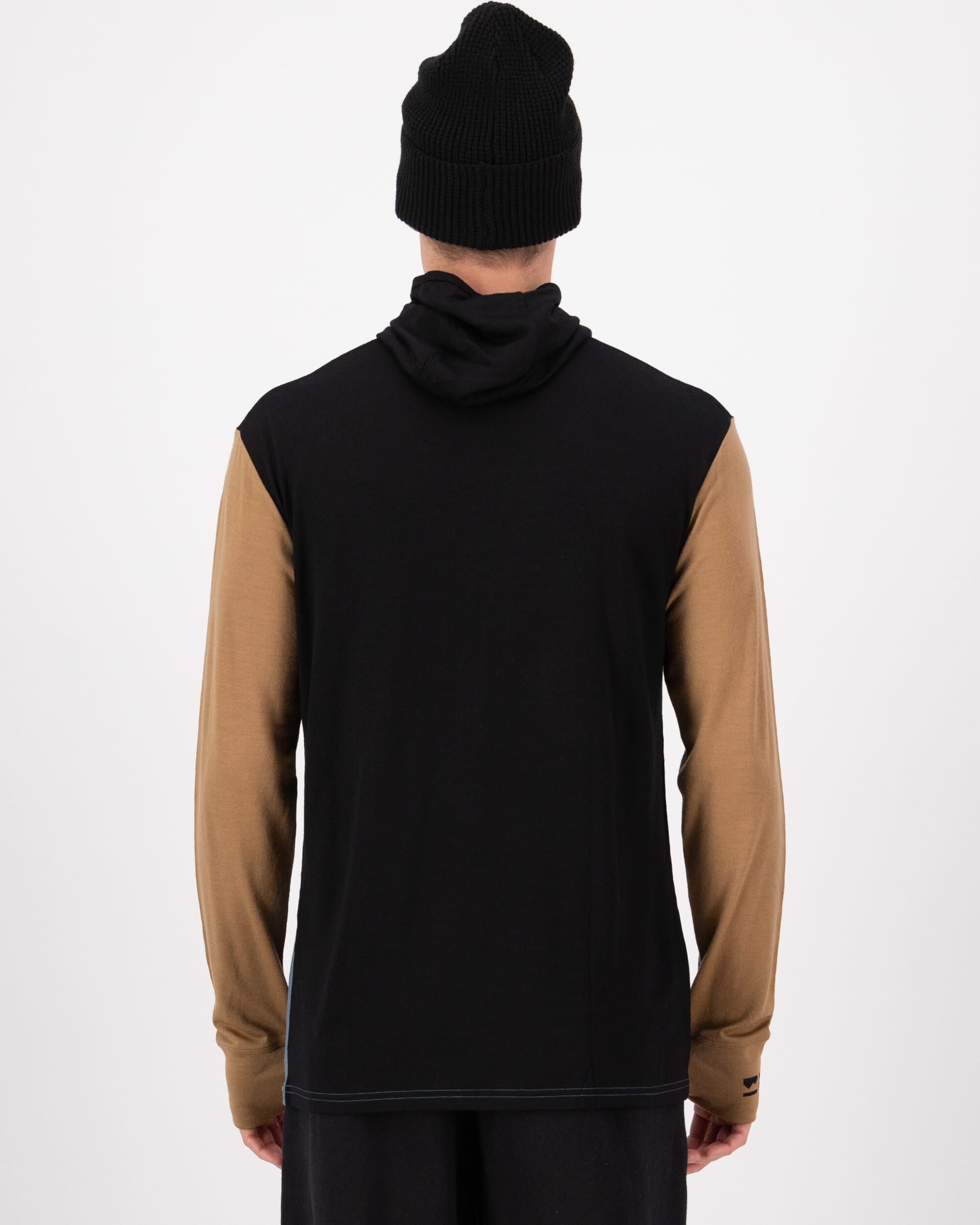 Mons Royale Mens Yotei Merino Powder Hood Long Sleeve
