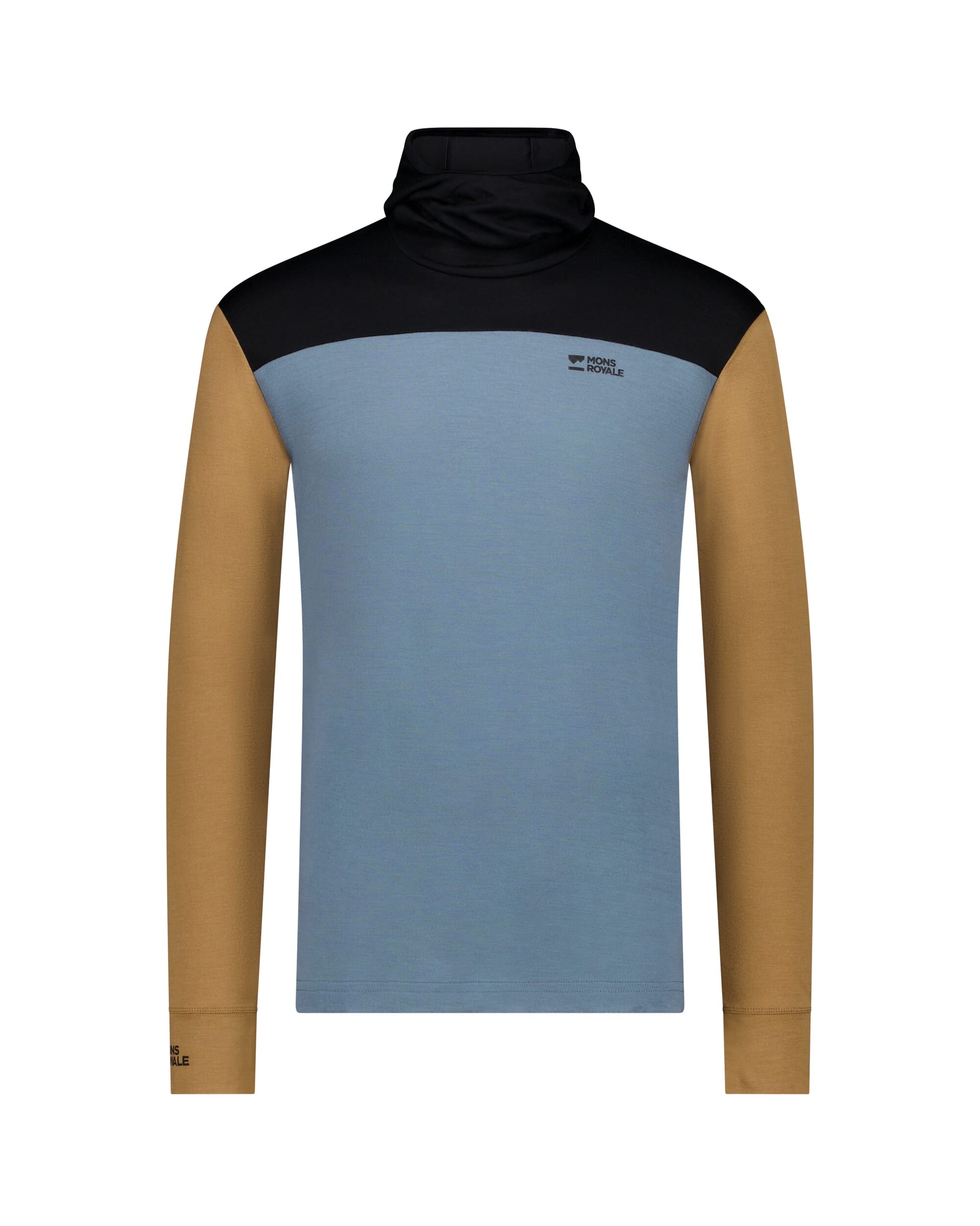 Mons Royale Mens Yotei Merino Powder Hood Long Sleeve