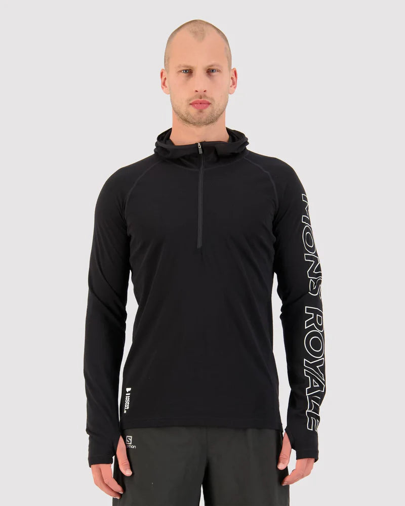 Mons Royale Mens Temple Merino Long Sleeve Hood