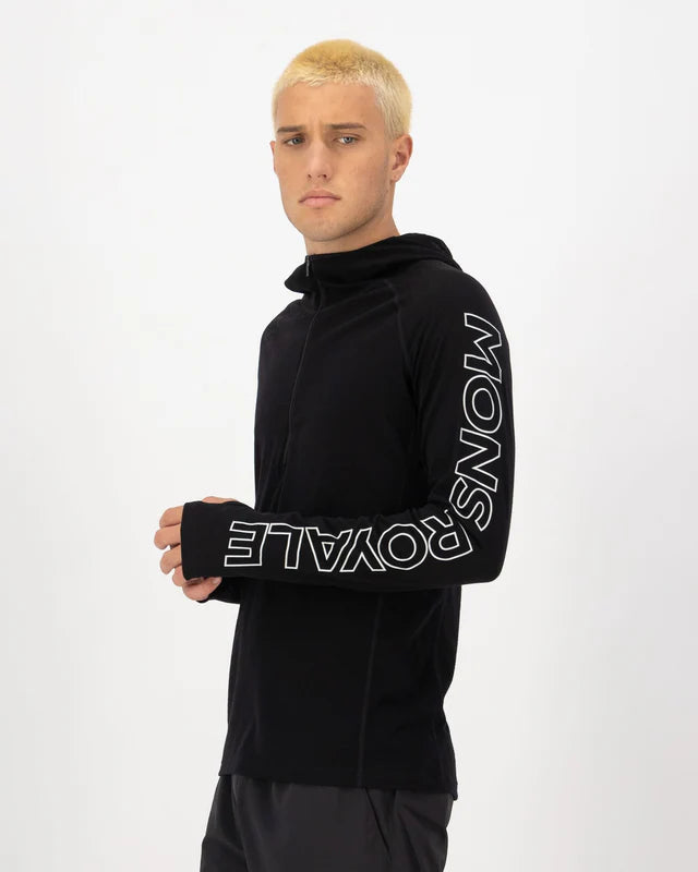 Mons Royale Mens Temple Merino Long Sleeve Hood