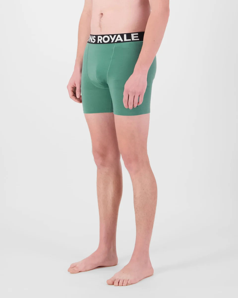 Mons Royale Mens Hold 'em Merino Boxer Deep Jade