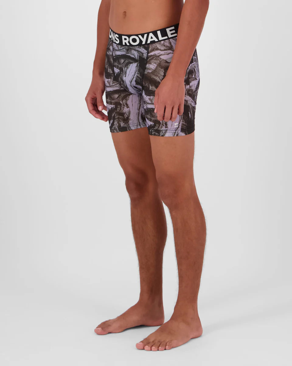 Mons Royale Mens Hold 'em Merino Boxer Rock Camo