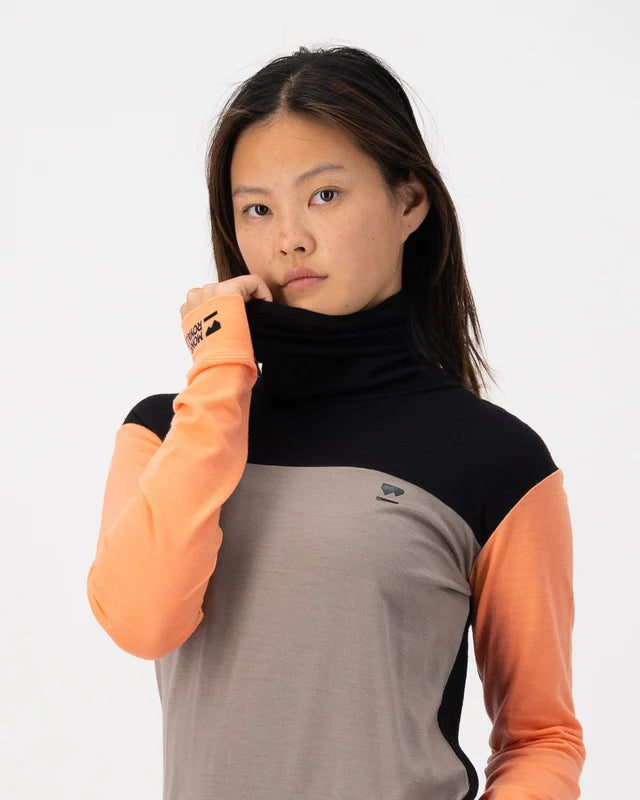 Mons Royale Womens Yotei Merino High Neck Long Sleeve