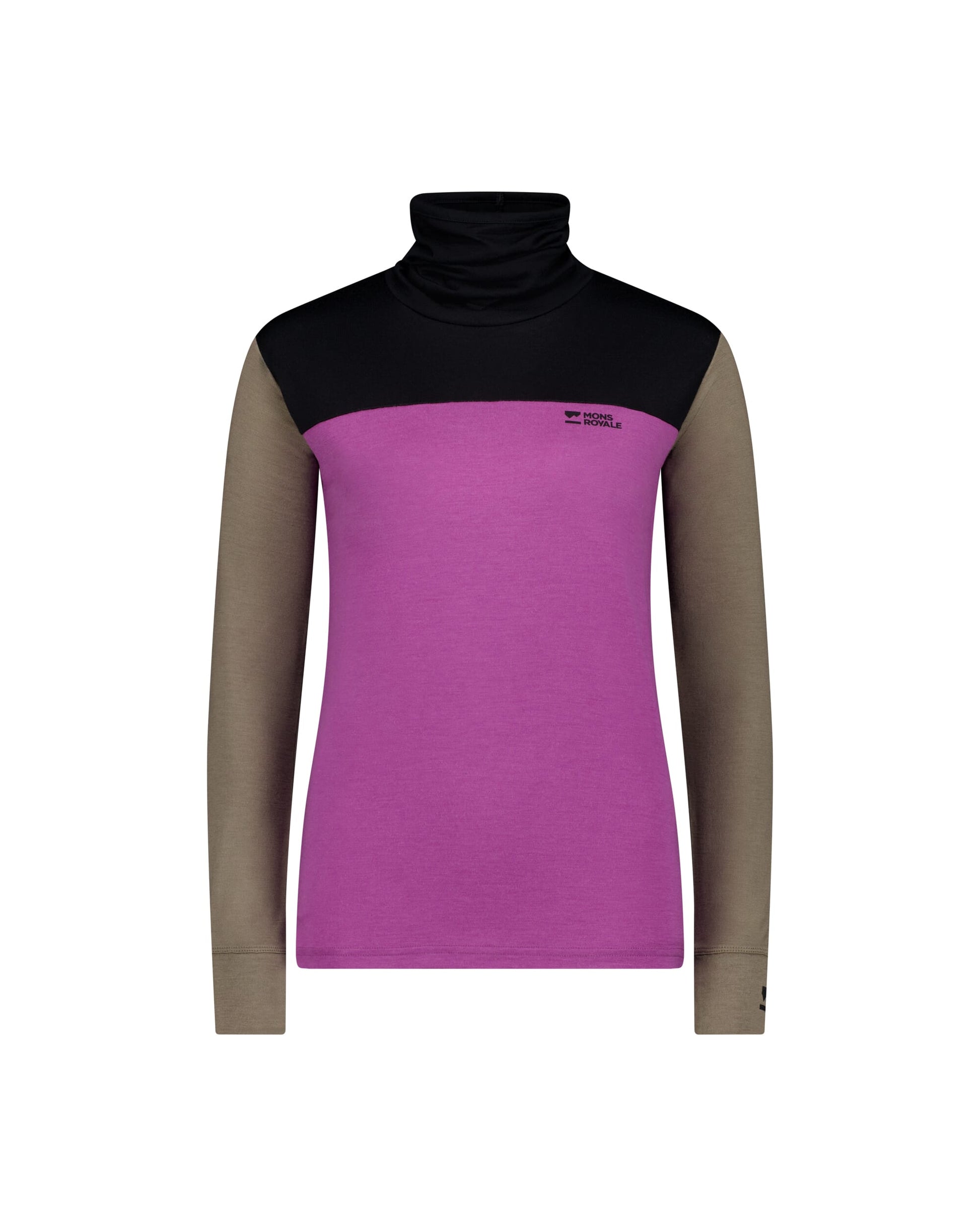 Mons Royale Womens Yotei Merino High Neck Long Sleeve