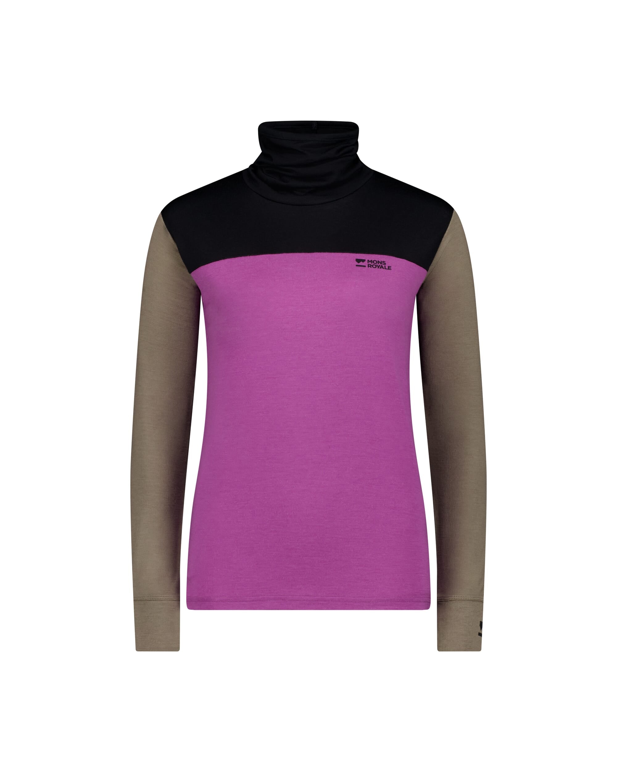 Mons Royale Womens Yotei Merino High Neck Long Sleeve