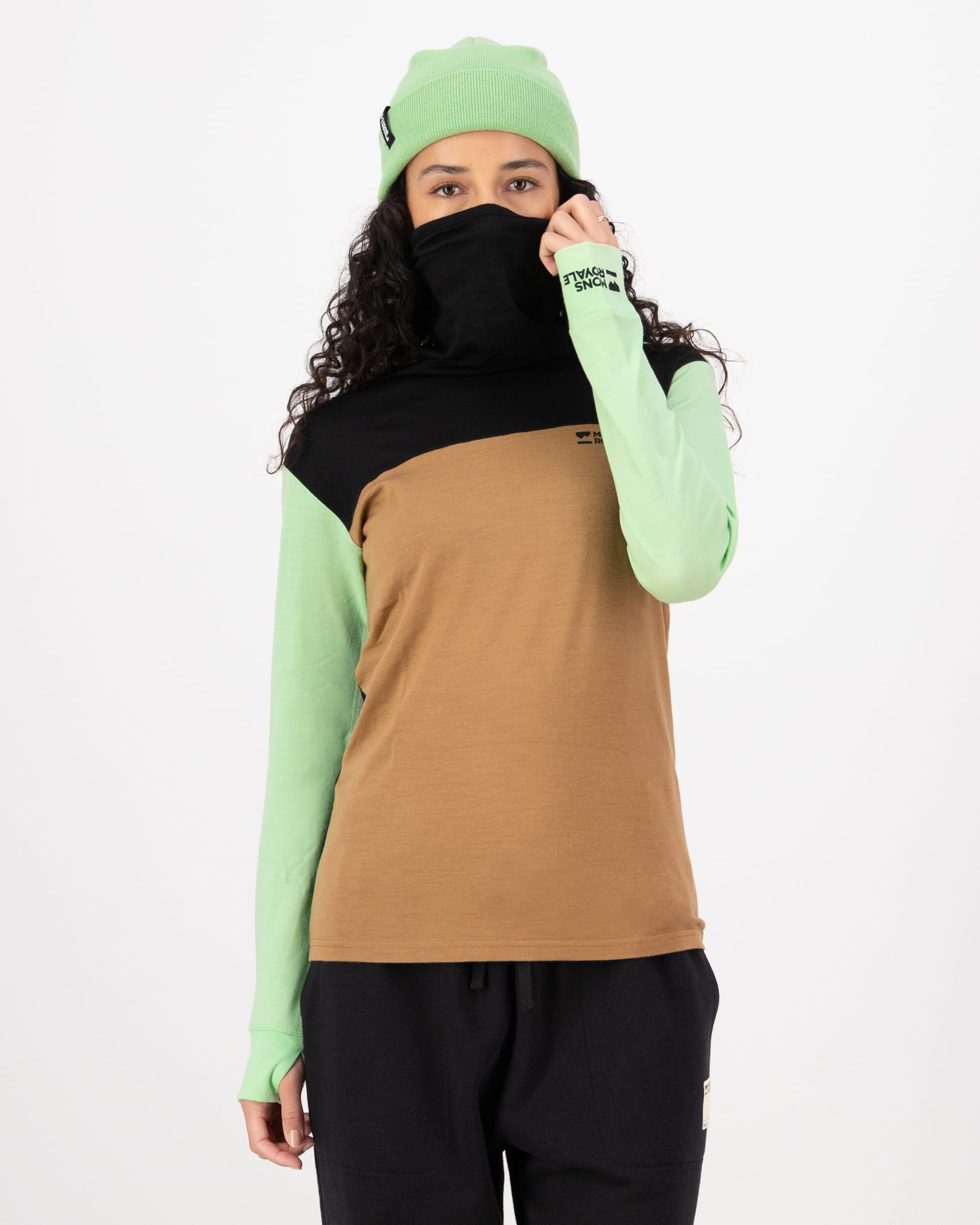 Mons Royale Womens Yotei Merino High Neck Long Sleeve