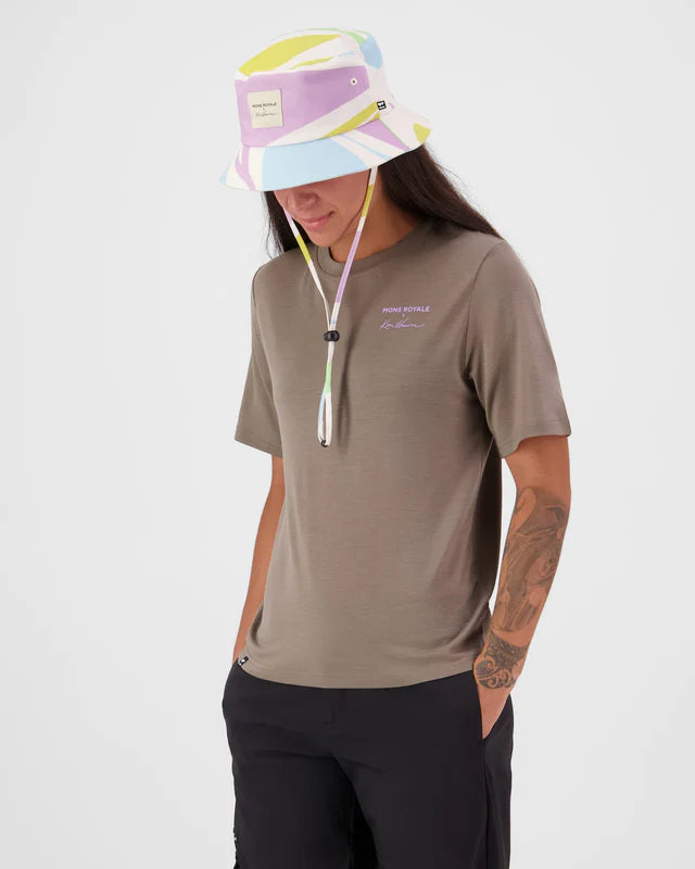 Mons Royale Womens Icon Merino T-Shirt Walnut