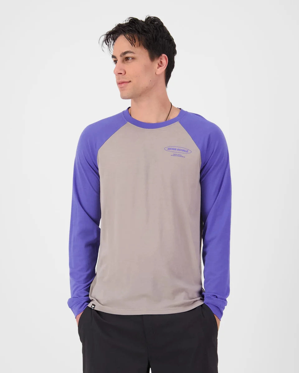 Mons Royale Mens Icon Merino Raglan Long Sleeve