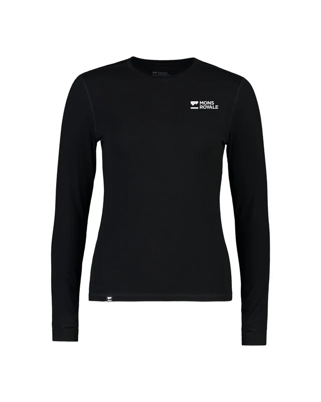 Mons Royale Womens Cascade Merino Base Layer Long Sleeve