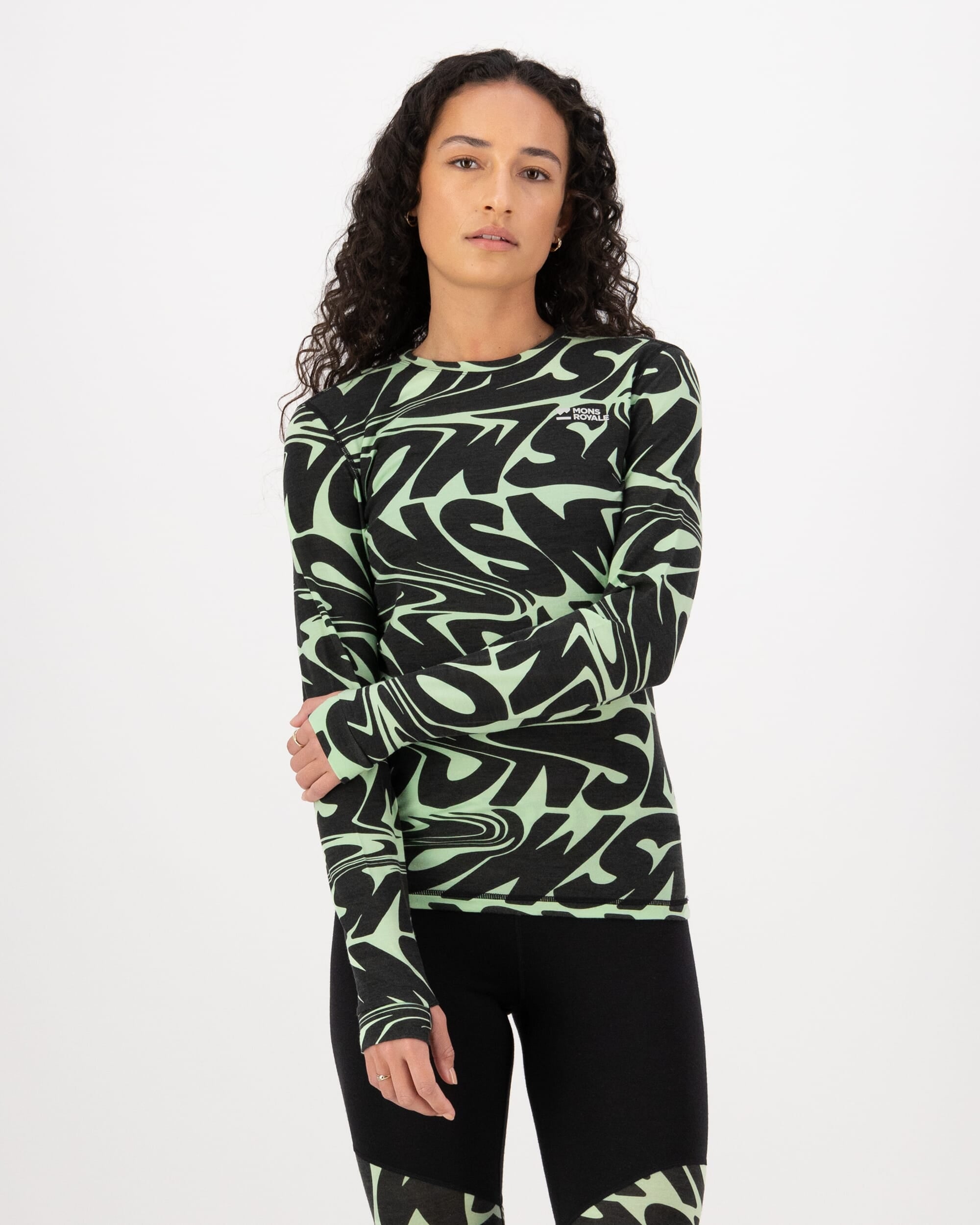 Mons Royale Womens Cascade Merino Base Layer Long Sleeve