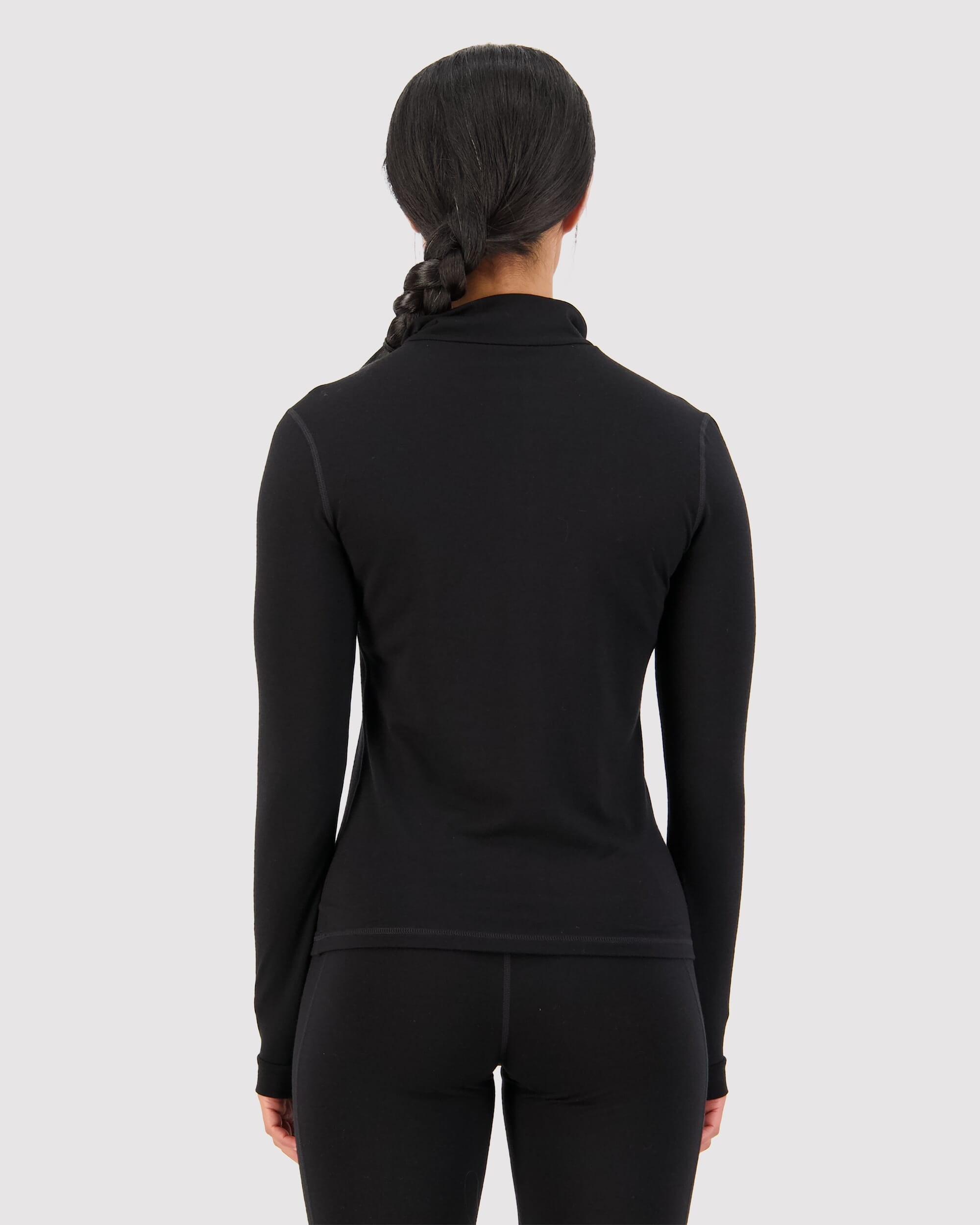 Mons Royale Womens Cascade Merino Base Layer 1/4 Zip Long Sleeve