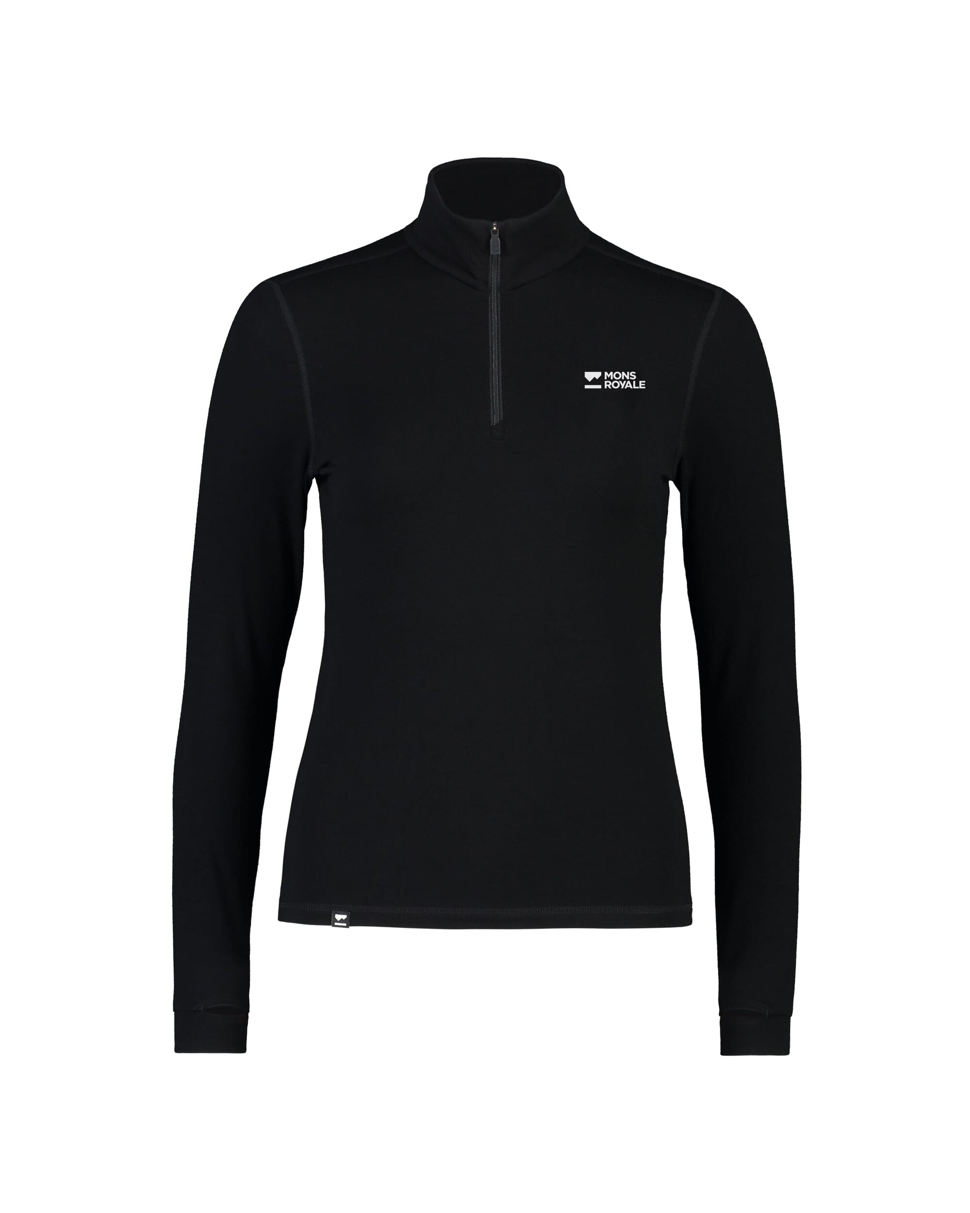 Mons Royale Womens Cascade Merino Base Layer 1/4 Zip Long Sleeve