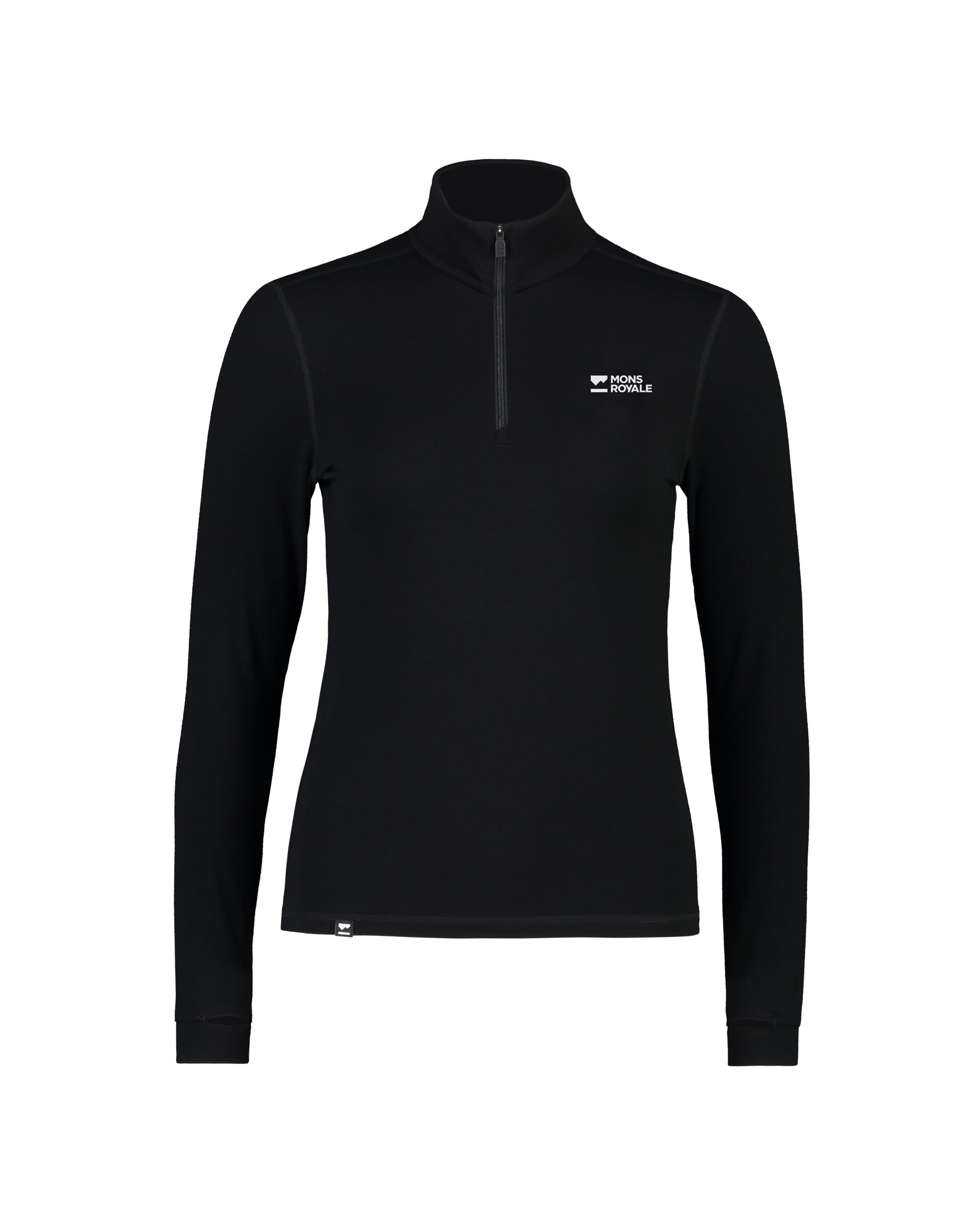 Mons Royale Womens Cascade Merino Base Layer 1/4 Zip Long Sleeve