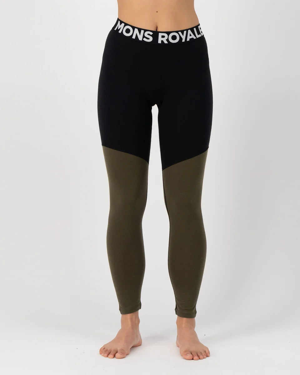 Mons Royale Womens Cascade Merino Base Layer Legging