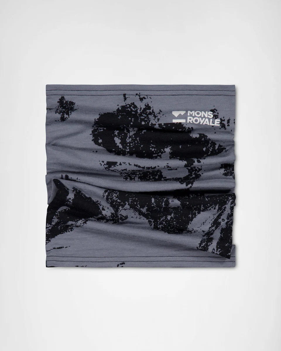 Mons Royale Daily Dose Merino Neckwarmer One Size Mtn Pixel Grey