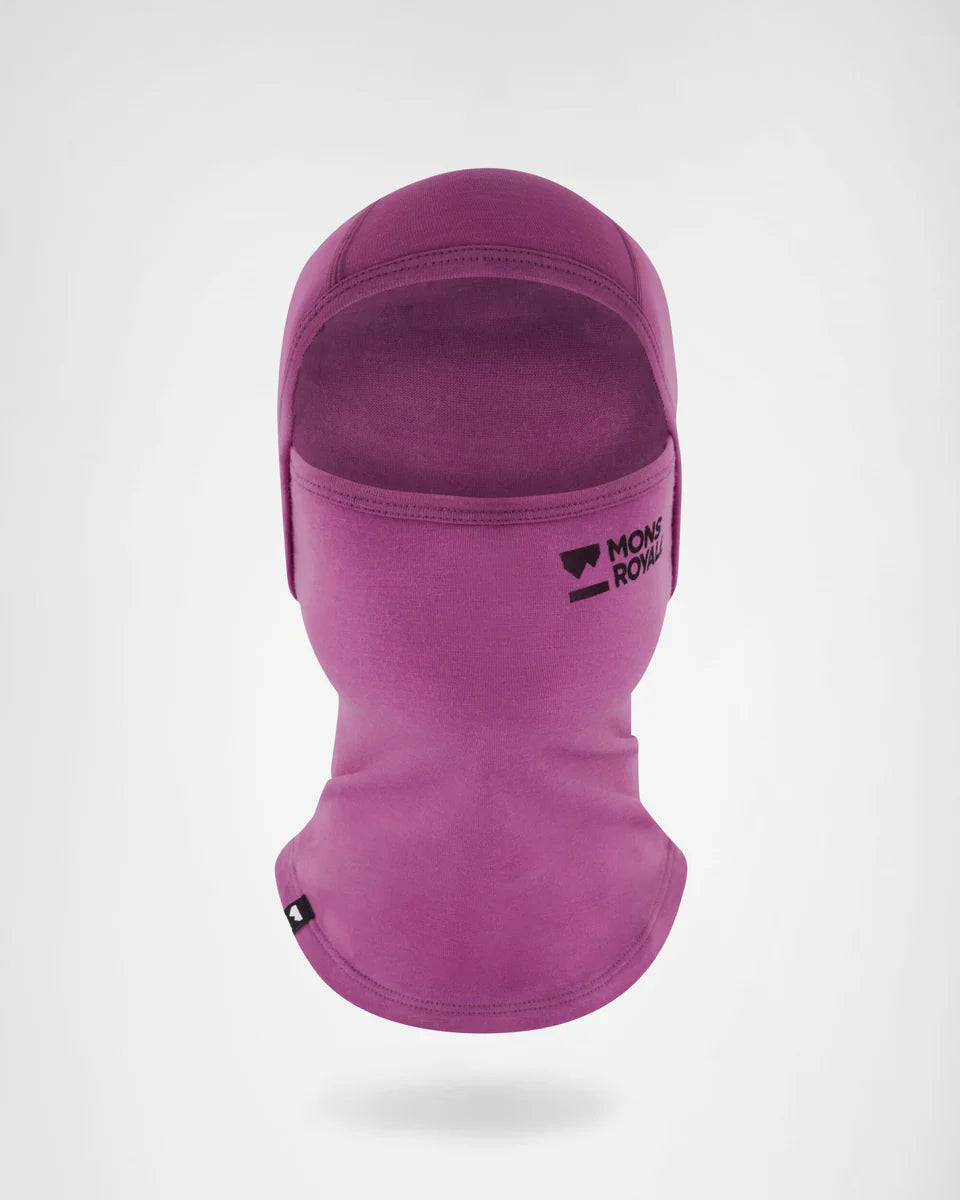 Mons Royale Santa Rosa Merino Balaclava Purple Bolt