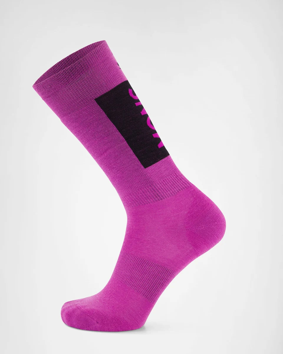 Mons Royale Atlas Merino Snow Sock Purple Bolt