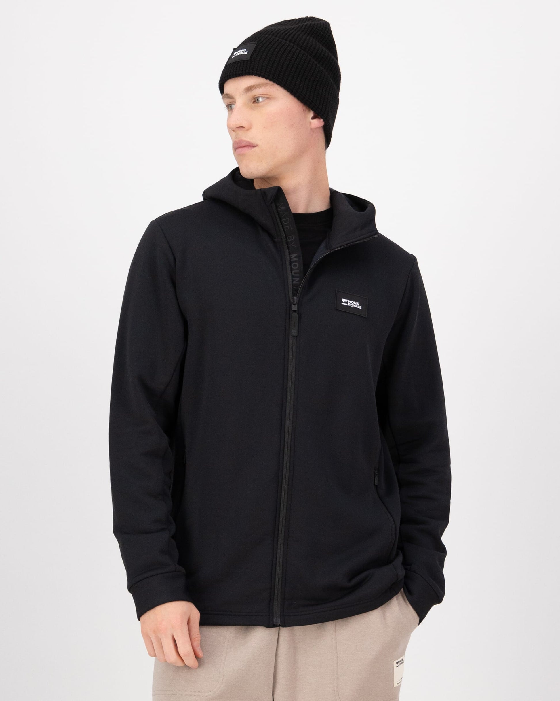 Mons Royale Mens Arcadia Merino Fleece Hoody
