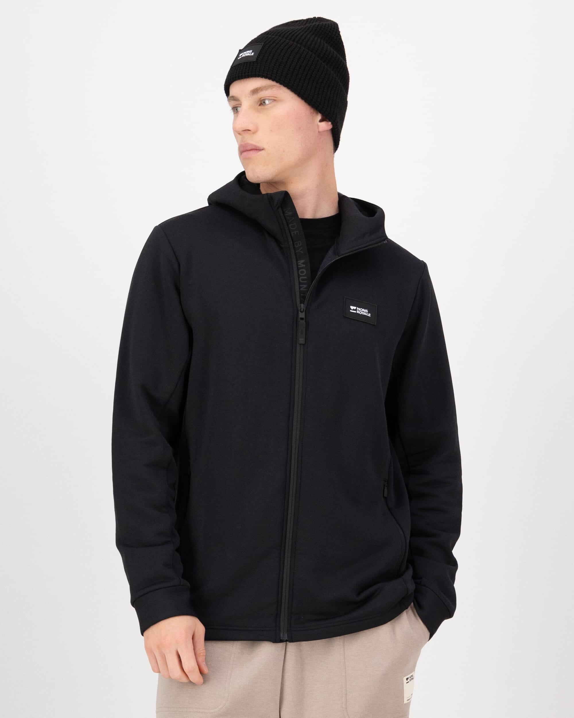 Mons Royale Mens Arcadia Merino Fleece Hoody
