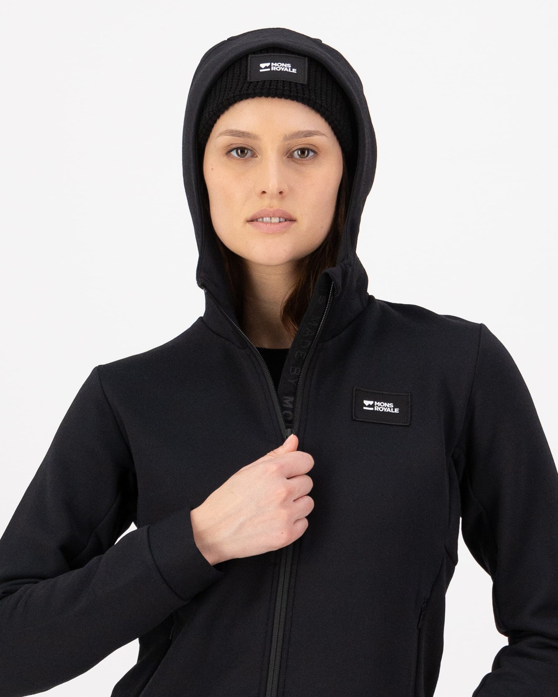 Mons Royale Womens Arcadia Merino Fleece Hoody