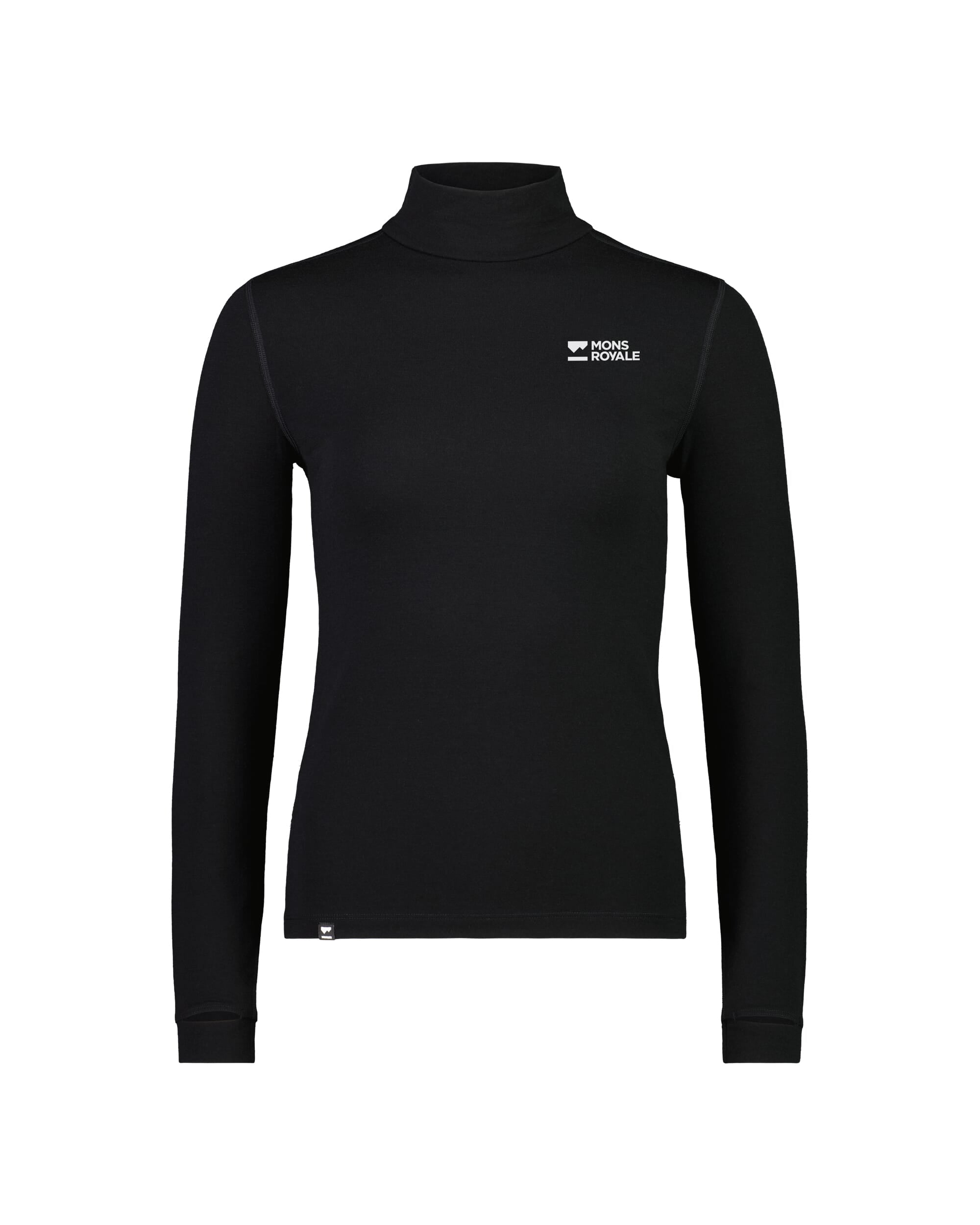 Mons Royale Womens Cascade Merino Base Layer Mock Neck Long Sleeve