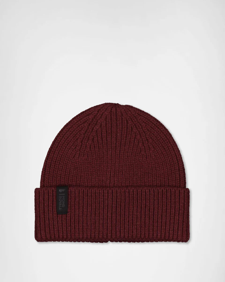 Mons Royale Fjord Merino Beanie One Size Coffee