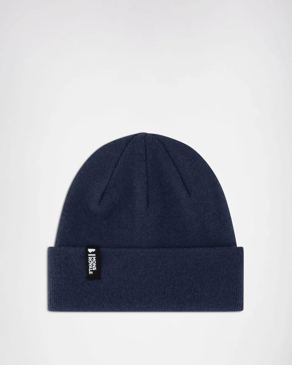 Mons Royale McCloud Merino Beanie One Size Midnight