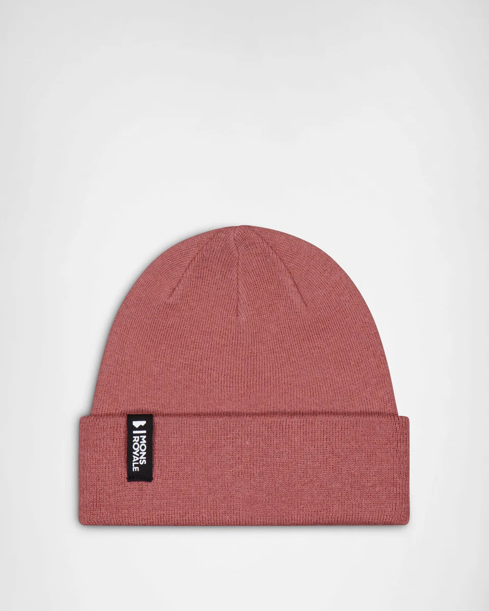 Mons Royale McCloud Merino Beanie One Size Canyon Rose